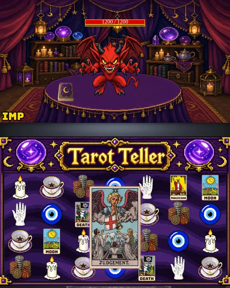 The Judgement tarot card on the Tarot Teller slot